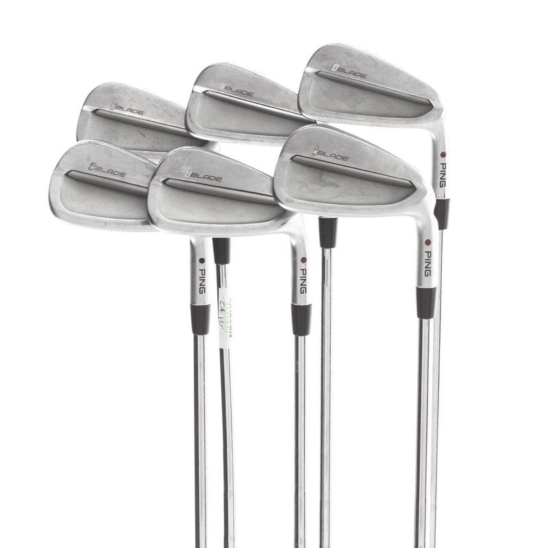 Ping iBlade Steel Mens Right Hand Irons 5-PW Red Dot 1* Flat Extra Stiff - Ping AWT 2.0