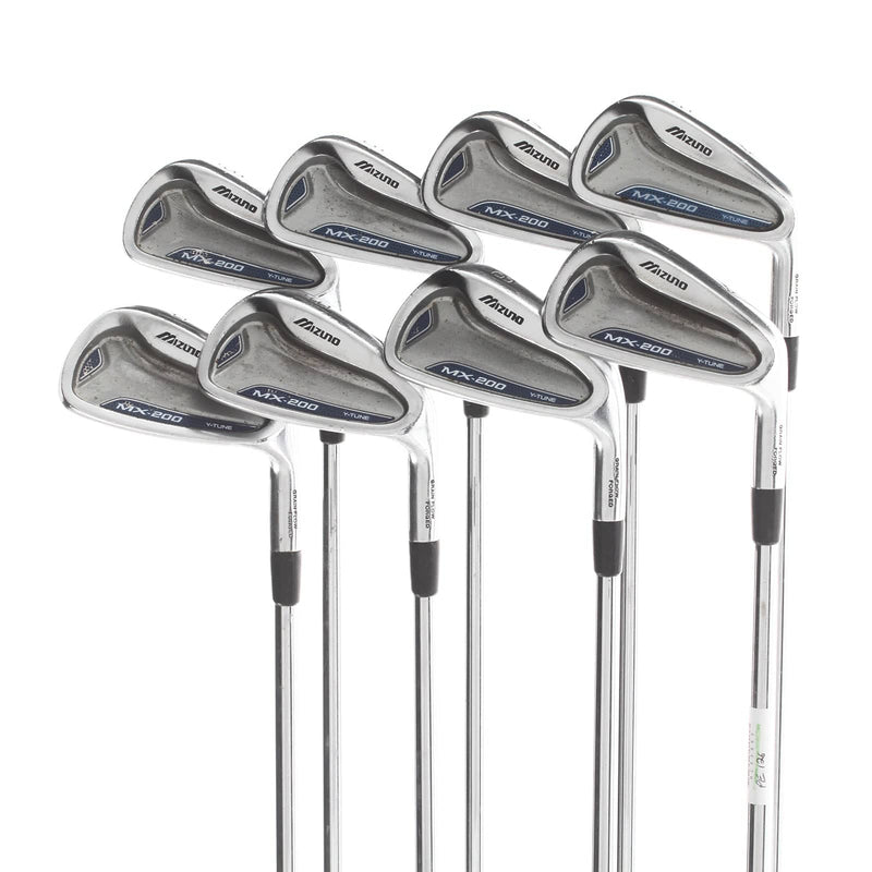 Mizuno MX-200 Steel Mens Right Hand Irons 3-PW Regular - Dynalite Gold
