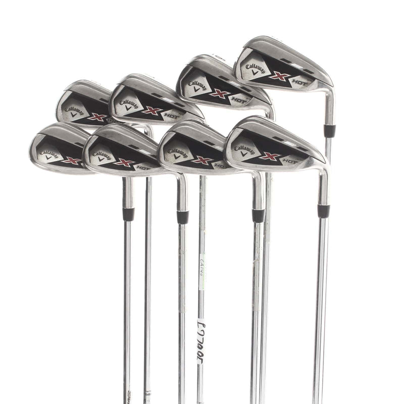 Callaway X Hot Steel Mens Right Hand Irons 5-GW+SW Uniflex - Callaway X Hot