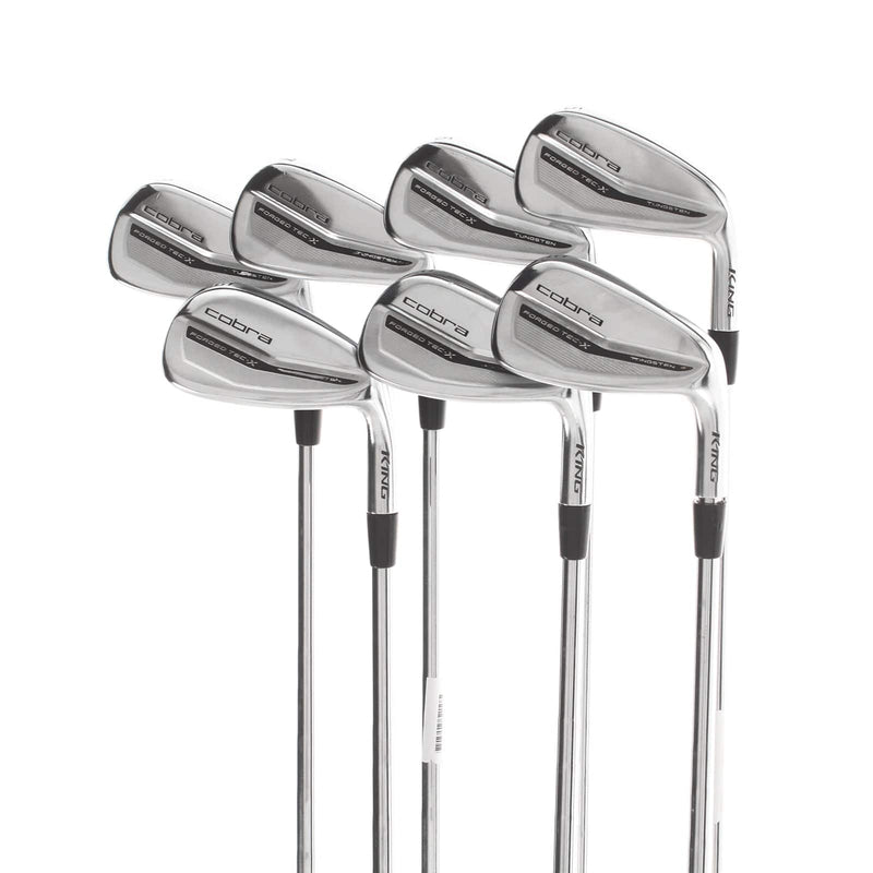 Cobra Forged Tec X Steel Mens Right Hand Irons 5-GW Stiff - KBS $-Taper Lite
