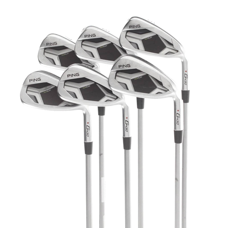 Ping G430 Graphite Mens Right Hand Irons 5-PW Red Dot 1* Flat Senior - Ping Alta Quick 35g