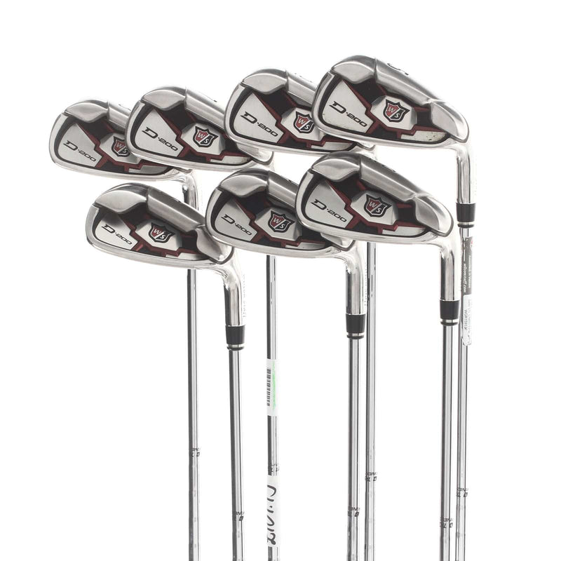 Wilson D200 Steel Mens Right Hand Irons 5-SW Uniflex - Wilson SL 85