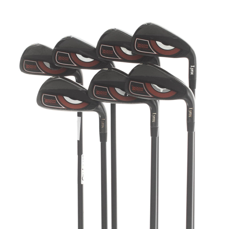 Lynx Boom Boom Graphite Mens Right Hand Irons 4-PW Soft Regular - Lynx Boom Boom
