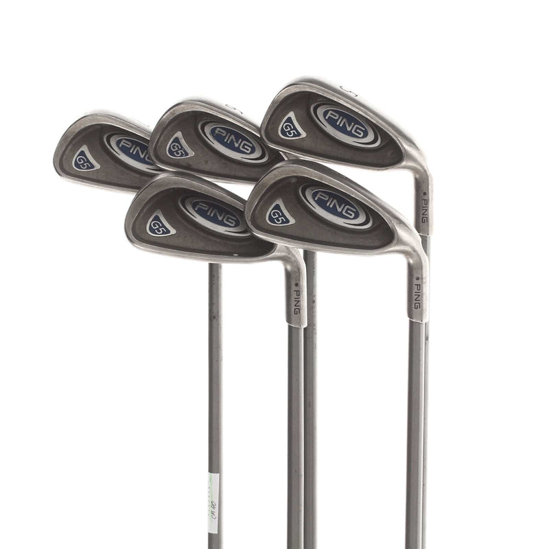 Ping G5 Graphite Mens Right Hand Irons 5-9 Black Dot Regular - Ping TFC 100