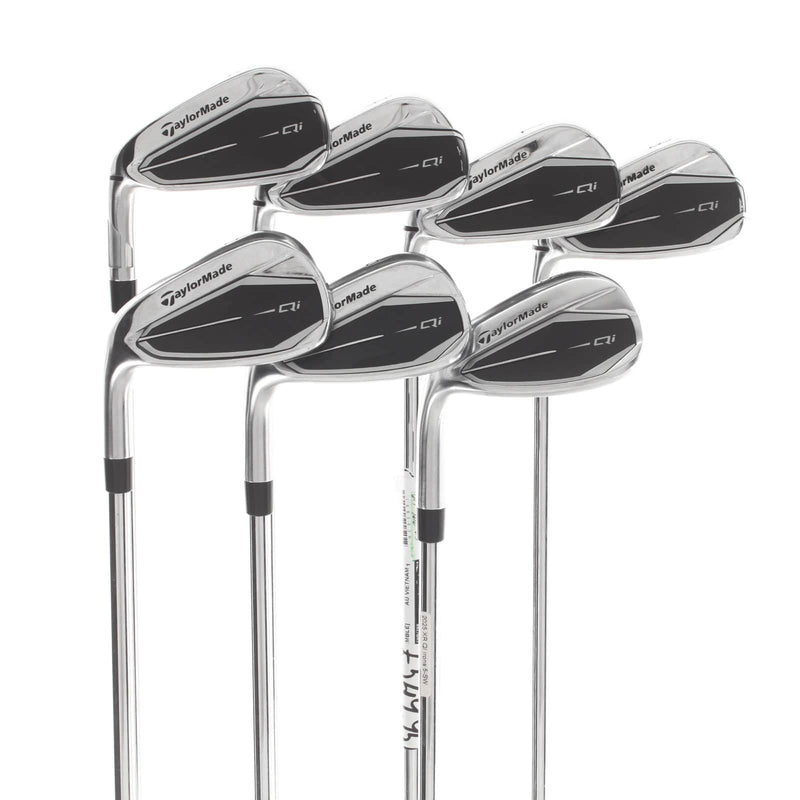 TaylorMade Qi Steel Mens Left Hand Irons 5-SW  Regular - KBS Max