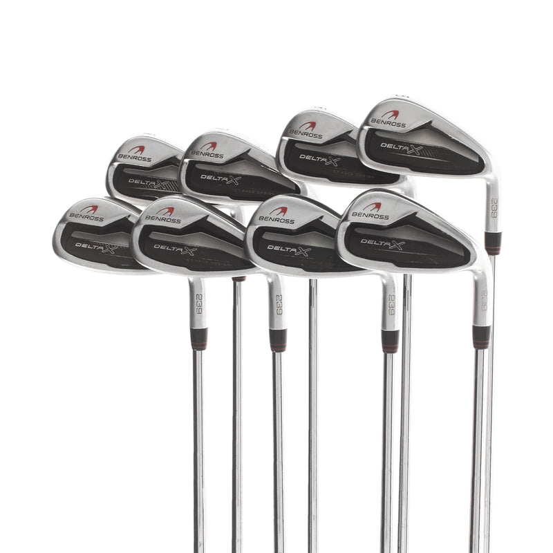 Benross Delta X Steel Mens Right Hand Irons 5-SW+GW Stiff - KBS Tour 105