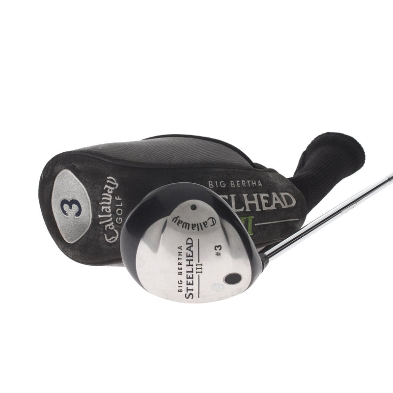 Callaway Big Bertha Steelhead III Steel Mens Left Hand Fairway 3 Wood 15* Uniflex - Callaway
