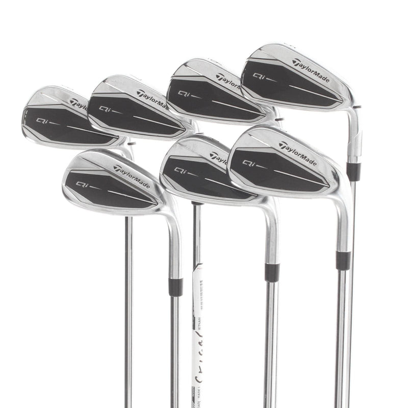 TaylorMade Qi Steel Mens Right Hand Irons 5-SW  Stiff - KBS Max MT 85