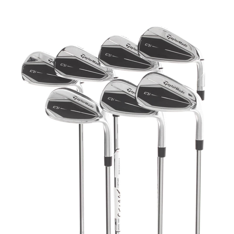 TaylorMade Qi Steel Mens Right Hand Irons 5-SW  Stiff - KBS Max MT 85