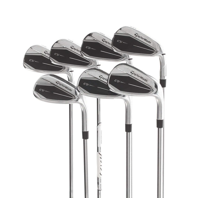 TaylorMade Qi Steel Mens Right Hand Irons 5-SW  Stiff - KBS Max MT 85
