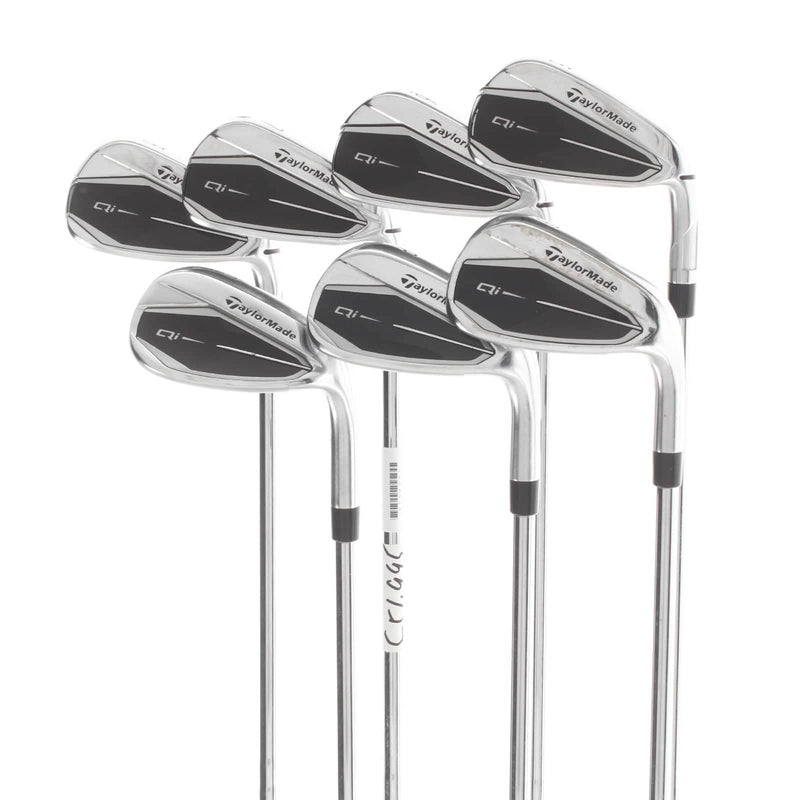 TaylorMade Qi Steel Mens Right Hand Irons 5-SW  Stiff - KBS Max MT 85