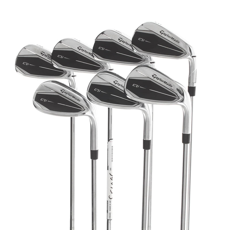 TaylorMade Qi Steel Mens Right Hand Irons 5-SW  Stiff - KBS Max MT 85
