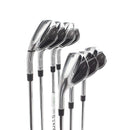 TaylorMade Qi Steel Mens Left Hand Irons 5-SW  Regular - KBS Max MT 85