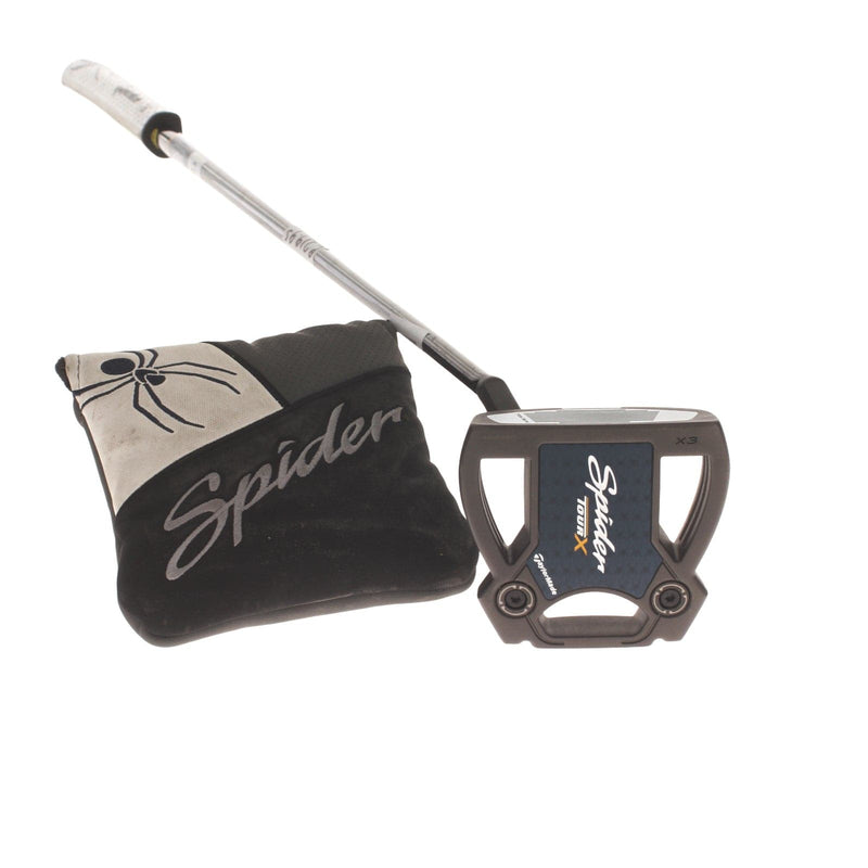 TaylorMade Spider Tour X Mens Left Hand Putter 34" Mallet KBS - Super Stroke Pistol 1.0