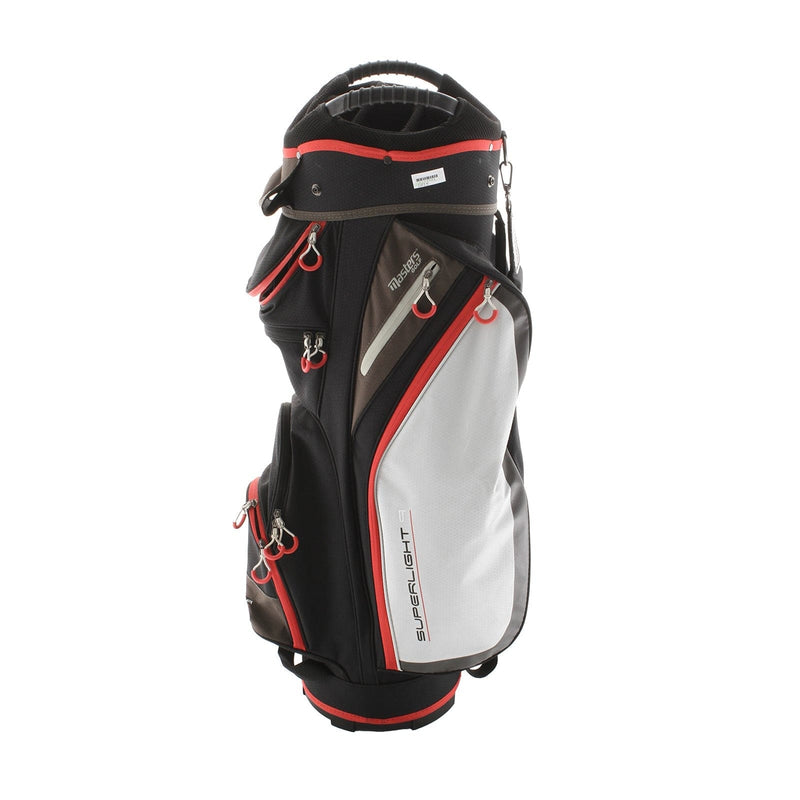 Masters Superlight 9 Cart Bag - White/Black/Red
