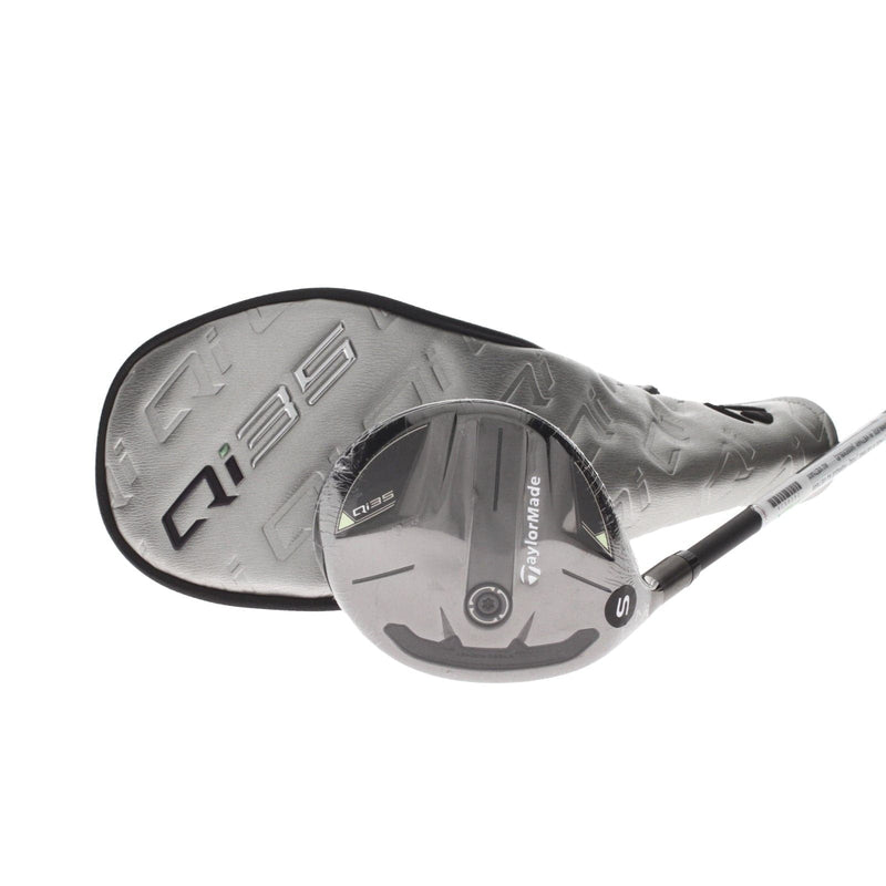 TaylorMade Qi35 Graphite Mens Left Hand Fairway 7 Wood 21* Stiff - Fujikura Ventus FW Blue 6-S
