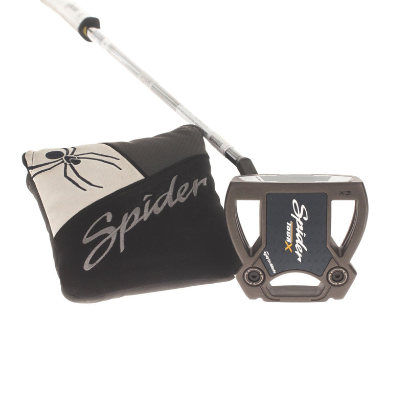 TaylorMade Spider Tour X Mens Left Hand Putter 34" Mallet KBS - Super Stroke Pistol 1.0