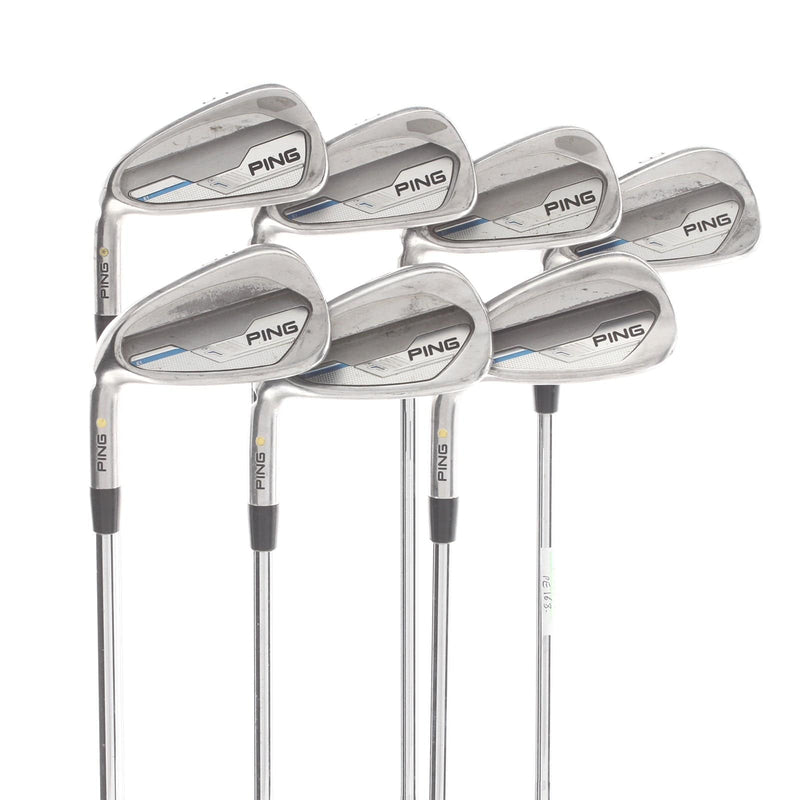 Ping I-Series E1 Steel Mens Left Hand Irons 5-UW Yellow Dot 1.5* Upright Regular - Ping CFS Distance