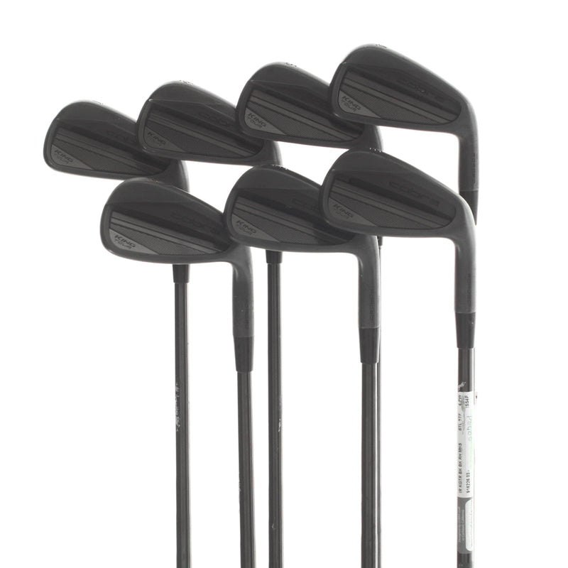 Cobra King Tour Black Steel Mens Right Hand Irons 4-PW Stiff - KBS $-Taper 120