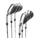 TaylorMade Qi Steel Mens Left Hand Irons 5-PW Regular - KBS Max MT 85