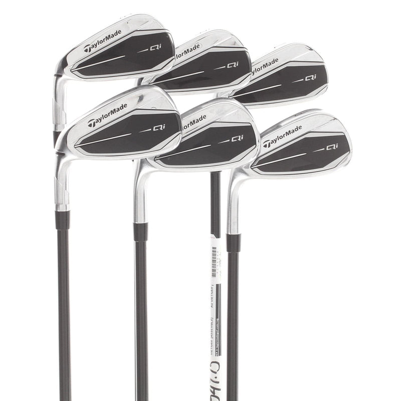TaylorMade Qi Graphite Mens Left Hand Irons 5-PW Regular - Fujikura Ventus TR Blue 6-R