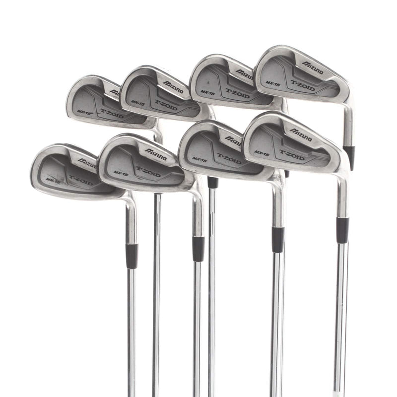 Mizuno T-Zoid MX-15 Steel Mens Right Hand Irons 3-PW Stiff - True Temper Release