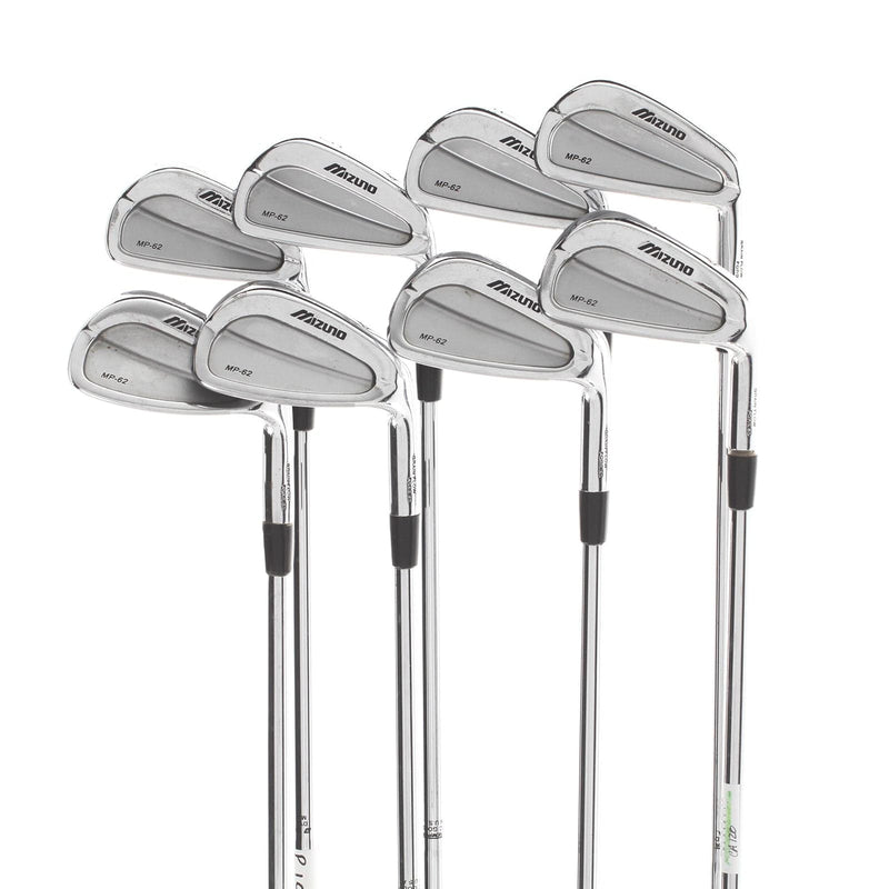 Mizuno MP-62 Steel Mens Right Hand Irons 3-PW Stiff - Dynamic Gold S300