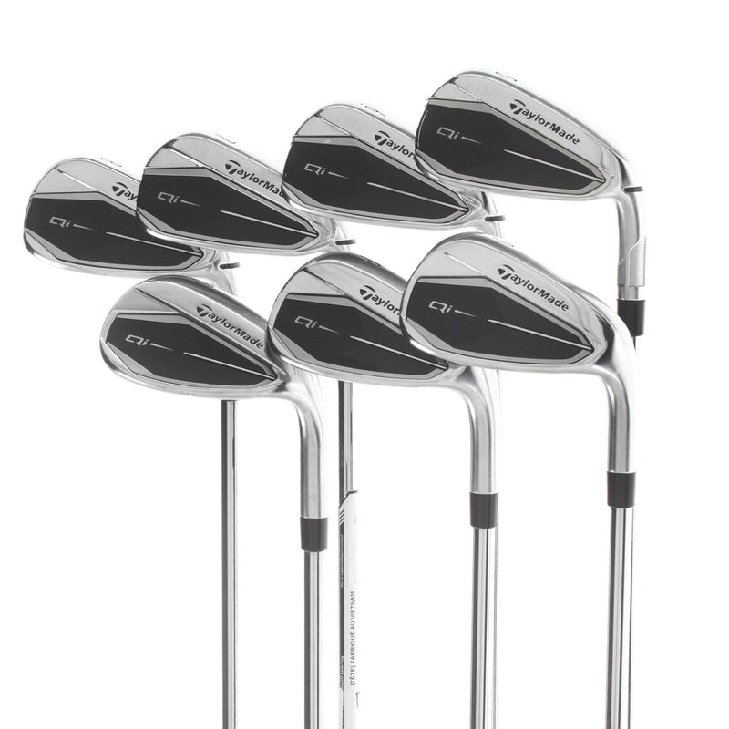 TaylorMade Qi Steel Mens Right Hand Irons 5-SW Regular - KBS Max 85
