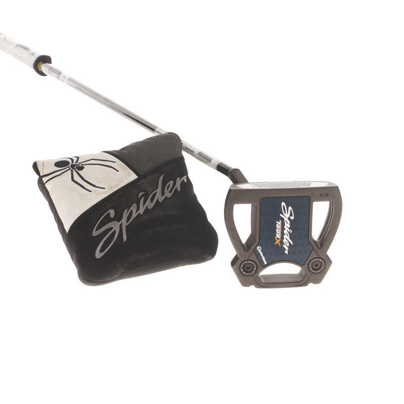 TaylorMade Spider Tour X Mens Left Hand Putter 34" Mallet KBS - Super Stroke Pistol 1.0