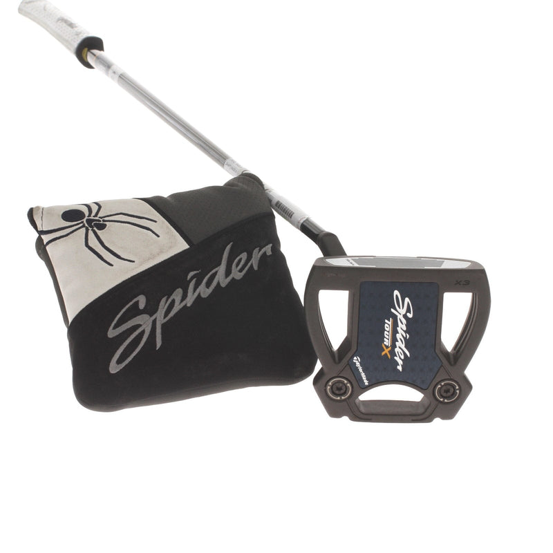 TaylorMade Spider Tour X Mens Left Hand Putter 34" Mallet KBS - Super Stroke Pistol 1.0