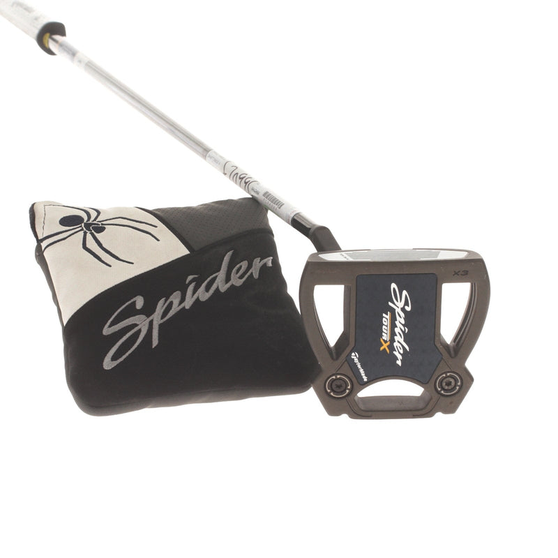 TaylorMade Spider Tour X Mens Left Hand Putter 34" Mallet KBS - Super Stroke Pistol 1.0