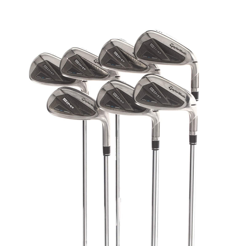 TaylorMade Sim 2 Max Steel Mens Right Hand Irons 5-SW Regular - KBS Max 85