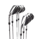 TaylorMade Qi Steel Mens Left Hand Irons 5-SW Regular - KBS Max MT 85