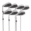 TaylorMade Qi Steel Mens Left Hand Irons 5-SW Regular - KBS Max MT 85
