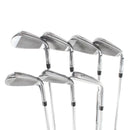 TaylorMade Qi Steel Mens Left Hand Irons 5-SW Regular - KBS Max MT 85