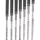 TaylorMade Qi Steel Mens Left Hand Irons 5-SW Regular - KBS Max MT 85