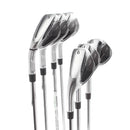 TaylorMade Qi Steel Mens Left Hand Irons 5-SW Regular - KBS Max MT 85