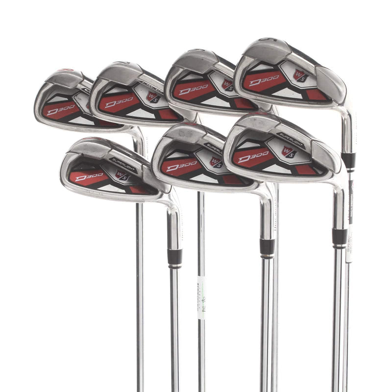Wilson D-300 Steel Mens Right Hand Irons 5-SW Uniflex - Wilson