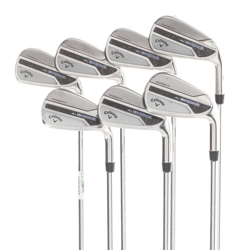 Callaway Paradym Ai Smoke Steel Mens Right Hand Irons 4-PW Stiff - Elevate MPH 95