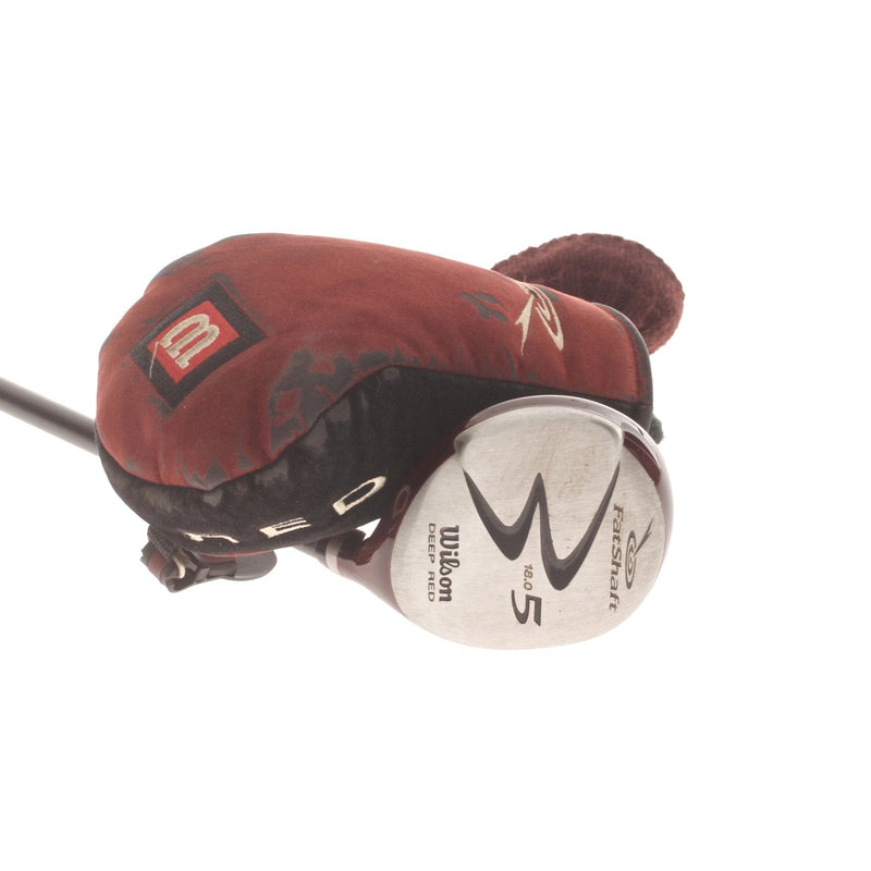 Wilson Deep Red Graphite Mens Right Hand Fairway 5 Wood 18* Regular - Wilson Fatshaft Prolite