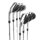 TaylorMade Qi Steel Mens Left Hand Irons 5-SW Regular - Fujikura Ventus TR 6-R
