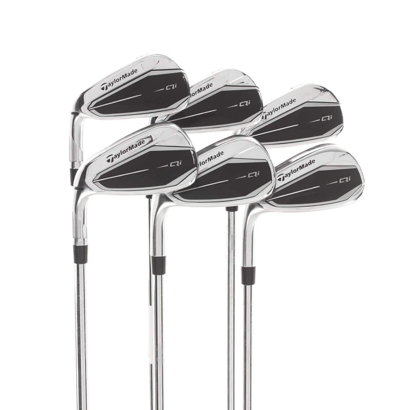TaylorMade Qi Steel Mens Left Hand Irons 5-SW Regular - Fujikura Ventus TR 6-R