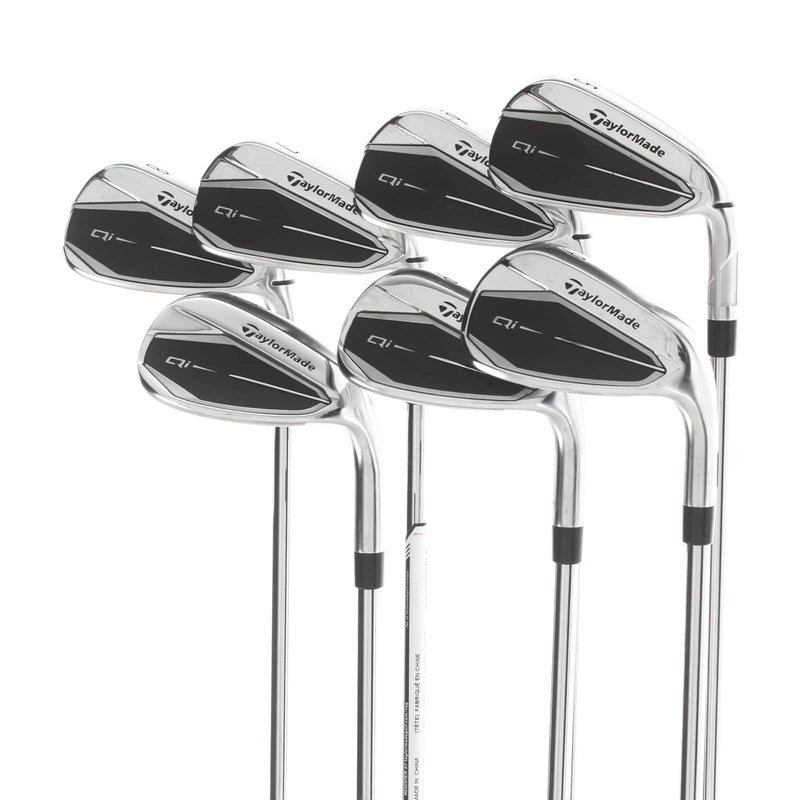 TaylorMade Qi Steel Mens Right Hand Irons 5-SW Regular - KBS Max MT 85