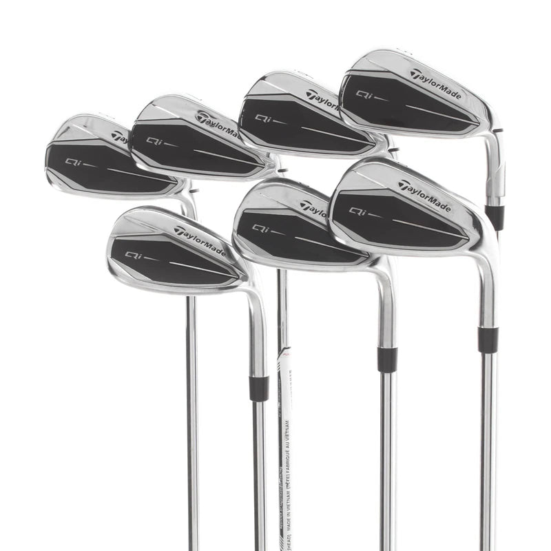 TaylorMade Qi Steel Mens Right Hand Irons 5-SW Regular - KBS Max MT 85