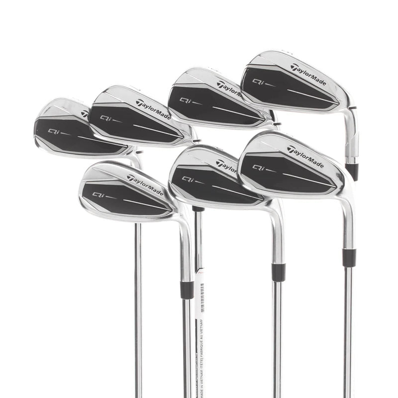 TaylorMade Qi Steel Mens Right Hand Irons 5-SW Regular - KBS Max MT 85