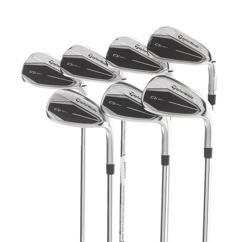 TaylorMade Qi Steel Mens Right Hand Irons 5-SW Regular - KBS Max MT 85