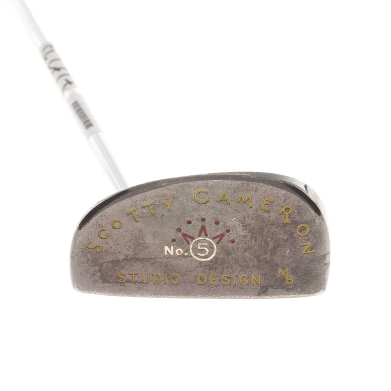 Scotty Cameron Studio Design No.5 Mens Right Hand Putter 34" Mallet - Golf Pride