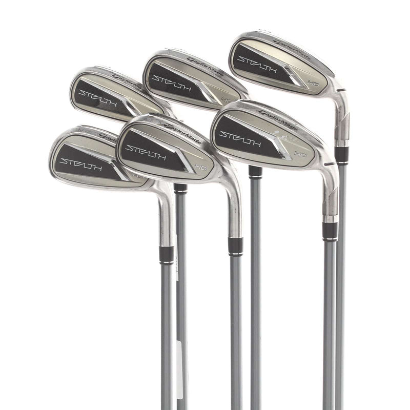 TaylorMade Stealth HD Graphite Mens Right Hand Irons 5-PW Regular - Fujikura Speeder NX Red 50-R