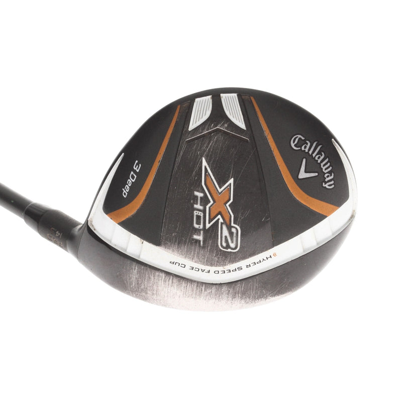 Callaway X2 Hot Pro Deep Graphite Mens Right Hand Fairway 3 Wood 14.5* Stiff - Aldila Tour ATX75-3.7-S