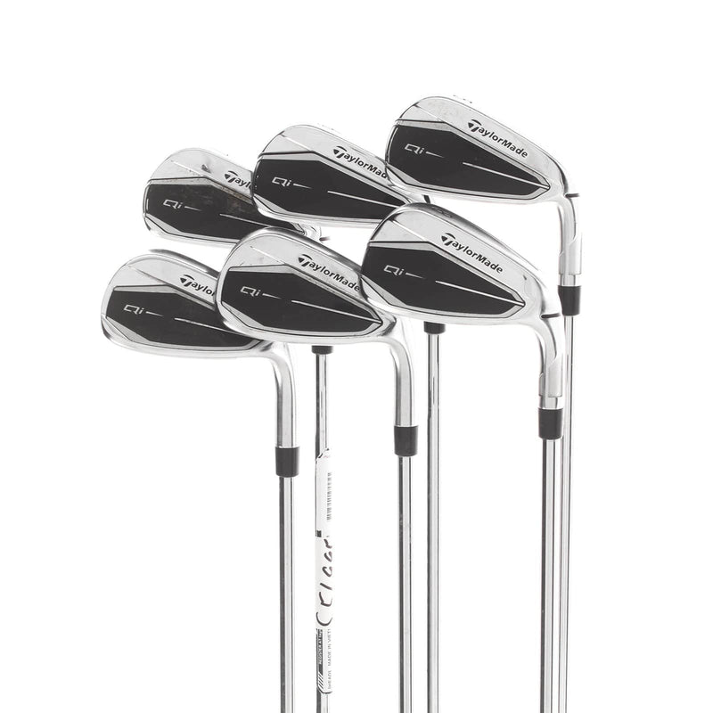 TaylorMade Qi Steel Mens Right Hand Irons 5-PW Stiff - KBS Max MT 85